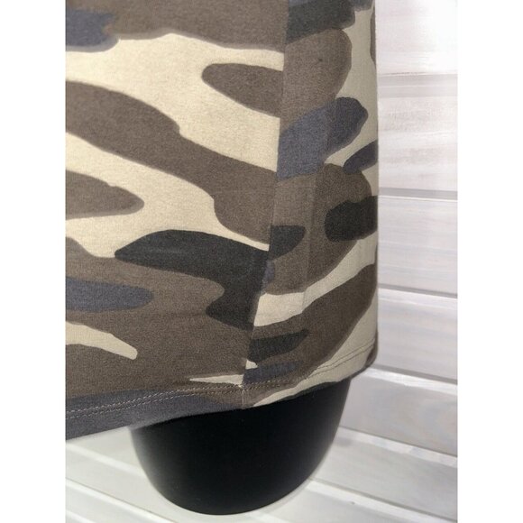 Torrid Sz Plus 1 1X Brown Foxy Cami Tank Camo Knit Adjustable Straps EUC - Picture 6 of 9